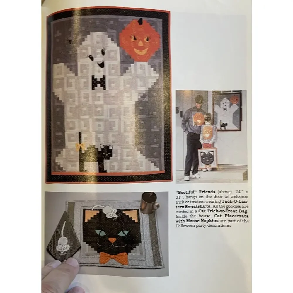 Quilting Patterns That Patchwork Place Holiday Happenings Book‎ Vintage 1987